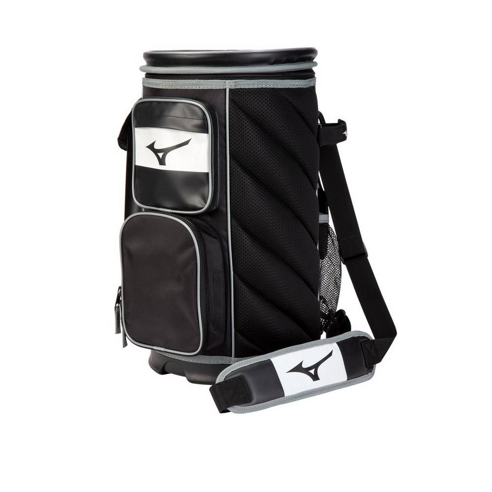 Mizuno Men's Coach’s Bucket X Baseball Bag Black (360296-RYH)